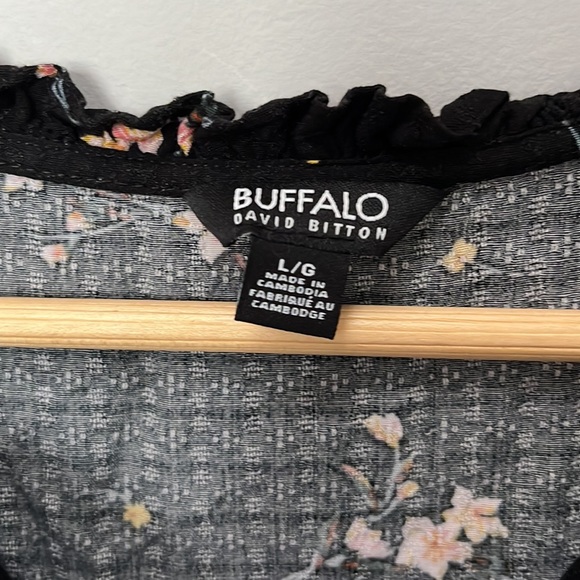 BUFFALO DAVID BITTON BLOUSE EUC - Picture 2 of 3